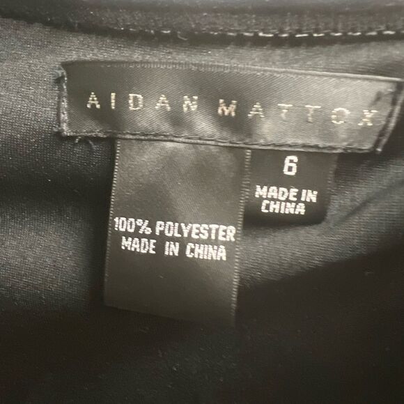 NWT Aidan Mattox Strapless Black Sequin Mini Dress – Size 6 - Picture 4 of 11